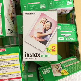 富士instaxmini拍立得7+/9/11/12/40/90通用立拍胶片相纸两件