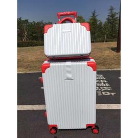 子母箱拉杆箱子万向轮行李箱轮网红塑料ABS+PC旅行箱logo图案定制