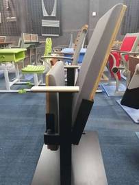 铁脚高档软包回弹礼堂椅连排椅剧院椅报告厅会议室可定制颜色桌椅