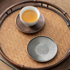 手工创意杯垫铜合金隔热杯垫，复古功夫茶具茶，杯托茶托茶垫茶道配件