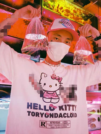 「Rabbit.b」RTVG HelloKitty凯蒂猫街头潮流男女生短袖T恤打底衣