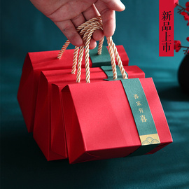 喜糖盒2023网红抖音创意结婚喜糖盒子纸盒中式婚礼中国风糖盒