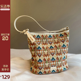 南风chio2nd波西米亚托特包2024年流行的包包女大容量单肩斜挎包