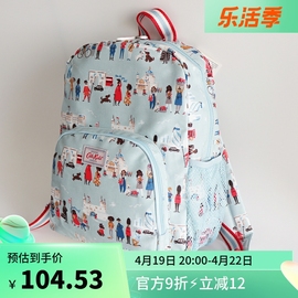 cathkidston双肩包学生(包学生)书包，背包帆布可爱休闲学院风韩版防水