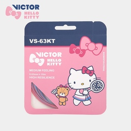 VICTOR胜利VS-63哈喽KT联名羽毛球线Hello Kitty凯蒂猫威克多高弹