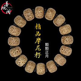 速发摩尼籽冰花菩提子手串，大星月菩提，陈籽藏式佛珠念珠文玩男女士