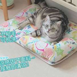 呆萌宠宠物夏季凉垫猫狗冰垫猫咪，睡垫降温猫窝垫凉席毯子可机洗