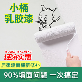 白色乳胶漆小桶家用室内刷墙涂料内墙自刷油漆补墙面修复防水墙漆