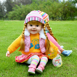 儿童会说话的娃娃，玩具女孩智能对话洋娃娃公主，仿真软胶婴儿布娃娃