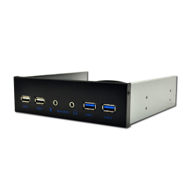 usb3.0usb2.0光驱位带音频面板4口真正hd-audio19pin转u2u3