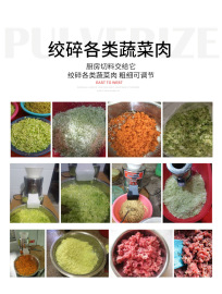 绞菜机电动菜馅机商用蒜蓉机自动刹菜机绞肉打菜机器，不锈钢碎菜机