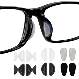 板材眼镜架透明防滑增高空气，鼻垫眼镜配件男女通用气囊气垫鼻托叶