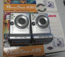 canon佳能powershota95电脑，联机控制拍证照大头贴专用银色邮票