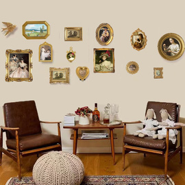 照片墙家居装饰品摆件台欧式法式树脂相框壁挂挂墙画框照片框组合
