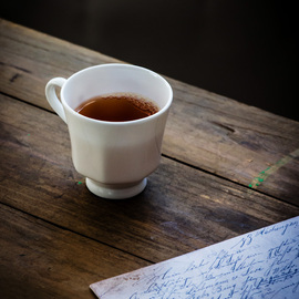 复古骨瓷小茶杯带把陶瓷，咖啡杯下午茶杯，单杯小容量花茶杯配茶托碟