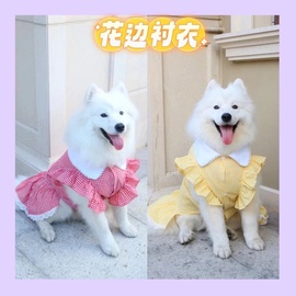 宠物小可爱大型狗衣服公主，花边裙泰迪猫咪狗狗，公主裙春夏衬衫