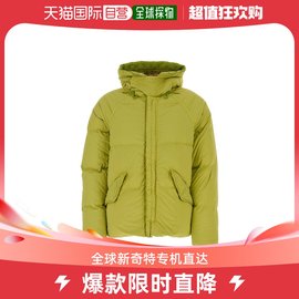 香港直邮潮奢tenc男士，浅绿色尼龙羽绒夹克