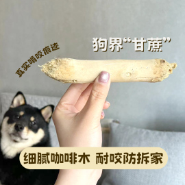 咖啡木狗狗磨牙棒木头耐咬玩具洁齿缓解口臭解闷防拆家中大型犬