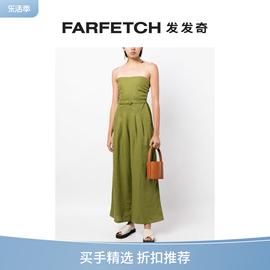 faithfullthebrand女士alegrias亚麻，连体长裤farfetch发发奇