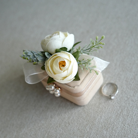 新郎新娘结婚对戒盒婚礼交换戒指盒创意求婚森系可爱精致首饰盒子