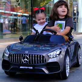 儿童电动汽车双座四轮遥控摇摆越野宝宝玩具车可坐双人婴儿小孩车