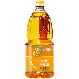 福临门纯香大豆油1.8L 黄豆油 油煎炸炒菜商务家庭食用油中粮出品