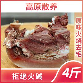 散养牛头肉牛杂汤食用(汤食用)无火碱无发酵纯手洗火烧牛头火锅食材