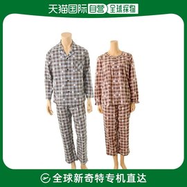 韩国直邮VENUS venus 情侣60手方格染睡衣套装 (VPA427