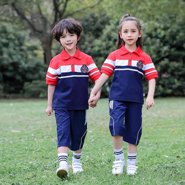 儿童短袖中裤校服小学生，一二三四五六年级夏季班服套装，中大童夏装