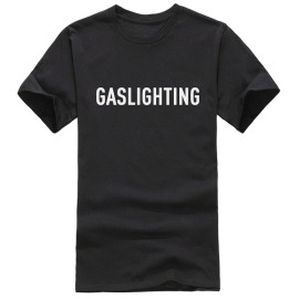 GASLIGHTING 煤气灯效应操控 T恤男女纯棉短袖iVSN印花图案非主流