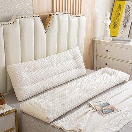 双人长枕头亲子情侣，长款一体加长条枕，家用夫妻枕1.2米1.5m1.8枕芯