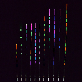 日夜两用电子漂尾水无影26cm12cm28cm加粗醒目夜钓鱼漂浮漂夜光尾