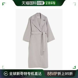 99新未使用香港直邮MAX MARA 浅灰色女士大衣 VENICE-070