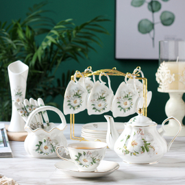欧式茶具套装高档咖啡杯现代西式红茶茶杯轻奢家用陶瓷法式下午茶