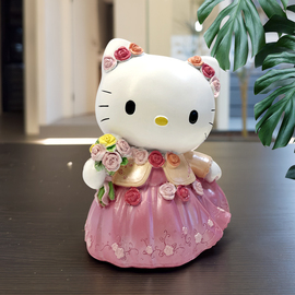 三丽鸥hellokitty贵妇储蓄罐存钱罐可存可取卡通儿童生日礼物