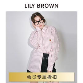 LILY BROWN2024春夏 LILY BEAR学院风款式休闲衬衫LWFT241147