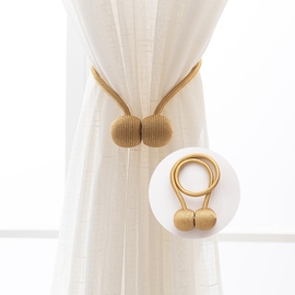 窗帘绑带绑绳磁铁窗帘扣配件创意挂球一对挂钩扎束带绑球系带磁吸