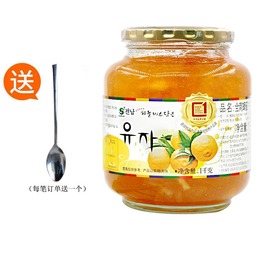 进口全南蜂蜜柚子茶韩国蜜炼柠檬柚子酱水果茶，青梅茶泡水冲饮品