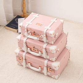 uniwalker公主粉手提包斜挎包旅行包化妆箱包16寸大容量小行李箱