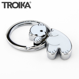 德国TROIKA北极熊金属汽车钥匙扣可爱卡通精致挂件生日礼物送女友