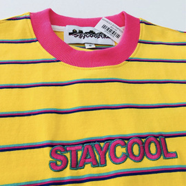  STAYCOOLNYC COTTON CANDY STRIPED TEE 条纹T恤半袖 糖果色