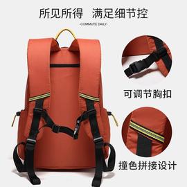 双肩包超轻休闲旅行包，女尼龙防水大容量，户外运动背包高中学生书包
