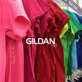 GILDAN吉尔丹180g重磅纯棉圆领纯色夏季宽松新疆棉男女短袖T恤潮