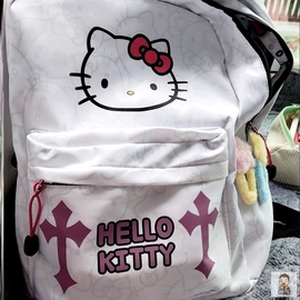 Hellokitty双肩包可爱满水印凯蒂猫双背包高初中学生kt猫书包
