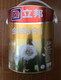 立邦漆 新金装净味五合一 5合1内墙面漆 乳胶漆 油漆涂料5L 哑光