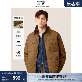 teenieweenie小熊男装冬季三防，轻型衬衫式夹克棉服，外套棉袄男