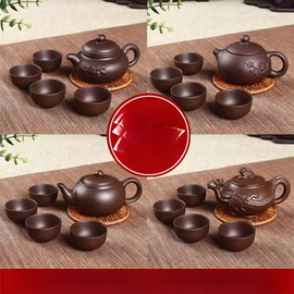 宜兴紫砂壶西施壶纯手工小茶壶单人陶瓷茶具，过滤泡茶壶套装耐用