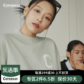 covernat韩国潮牌卫衣男女，情侣同款c字母圆领，套头宽松上衣春秋新