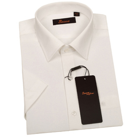 BUSEN步森衬衫职业男女商务正装衬衣乳白色工作服长/短袖衬褂