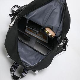 休闲双肩背包热转印韩版USB户外旅游包学生书包大容量包包